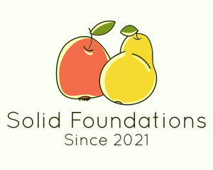 Juice - Pear & Peach Harvest logo design