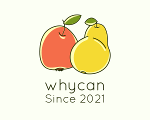 Fruit Stall - Pear & Peach Harvest logo design