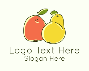 Pear & Peach Harvest Logo