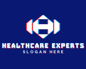 Static Motion Letter H logo design