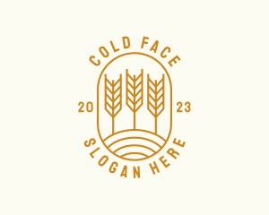 Agriculture Wheat Field Logo