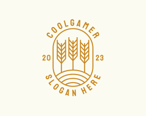 Agriculture Wheat Field Logo