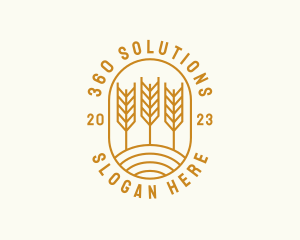 Agriculture Wheat Field logo design