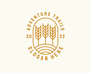 Agriculture Wheat Field logo design