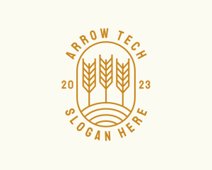 Agriculture Wheat Field logo design