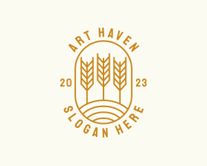 Agriculture Wheat Field logo design