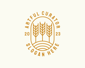 Agriculture Wheat Field logo design