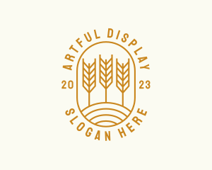 Agriculture Wheat Field logo design