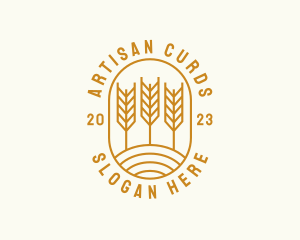 Agriculture Wheat Field logo design