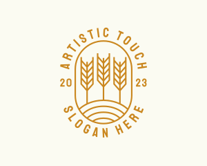 Agriculture Wheat Field logo design