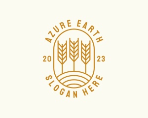 Agriculture Wheat Field logo design