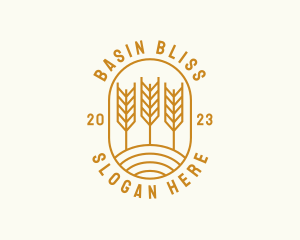 Agriculture Wheat Field logo design