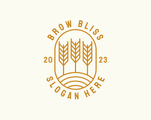 Agriculture Wheat Field logo design