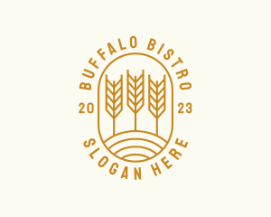 Agriculture Wheat Field logo design