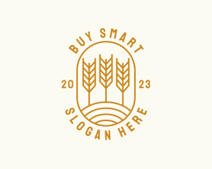 Agriculture Wheat Field logo design