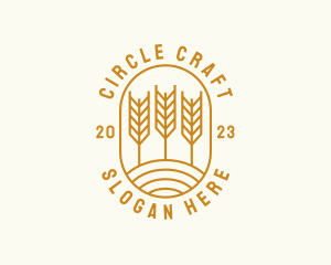 Agriculture Wheat Field logo design