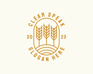 Agriculture Wheat Field logo design