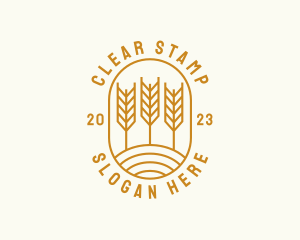 Agriculture Wheat Field logo design