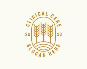 Agriculture Wheat Field logo design