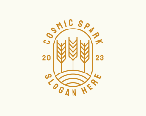 Agriculture Wheat Field logo design