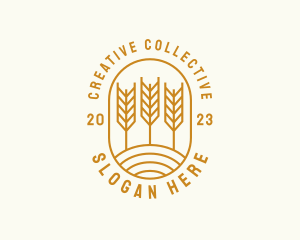 Agriculture Wheat Field logo design