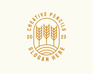 Agriculture Wheat Field logo design