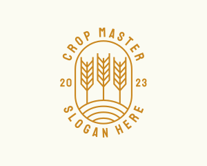 Agriculture Wheat Field logo design