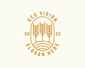 Agriculture Wheat Field logo design