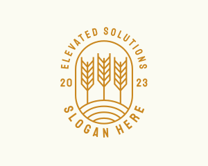 Agriculture Wheat Field logo design