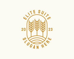 Agriculture Wheat Field logo design