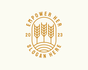 Agriculture Wheat Field logo design