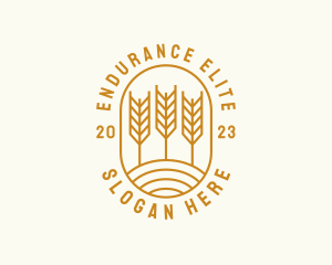 Agriculture Wheat Field logo design