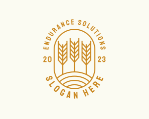 Agriculture Wheat Field logo design