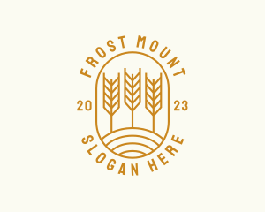 Agriculture Wheat Field logo design