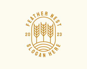 Agriculture Wheat Field logo design