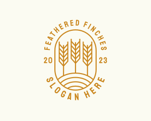 Agriculture Wheat Field logo design