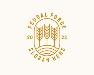 Agriculture Wheat Field logo design