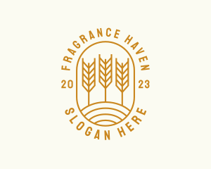 Agriculture Wheat Field logo design