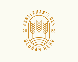 Agriculture Wheat Field logo design