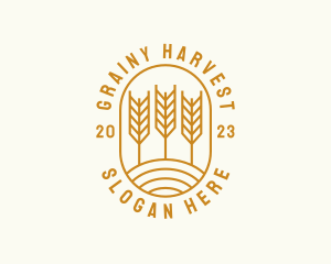 Agriculture Wheat Field logo design