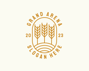 Agriculture Wheat Field logo design