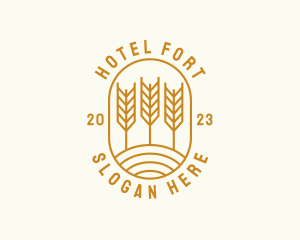 Agriculture Wheat Field logo design