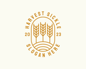 Agriculture Wheat Field logo design