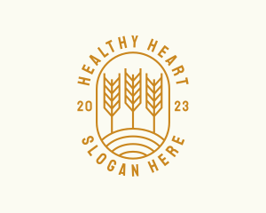 Agriculture Wheat Field logo design