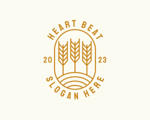 Agriculture Wheat Field logo design