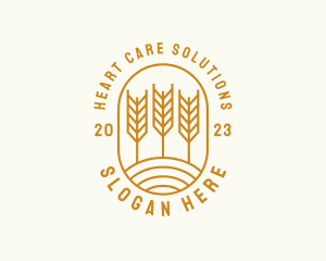 Agriculture Wheat Field logo design