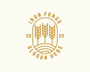 Agriculture Wheat Field logo design