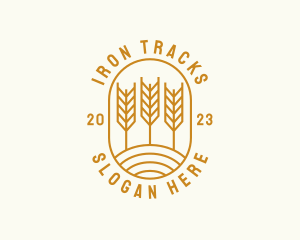 Agriculture Wheat Field logo design