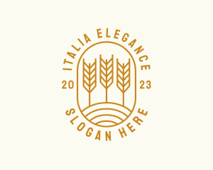 Agriculture Wheat Field logo design