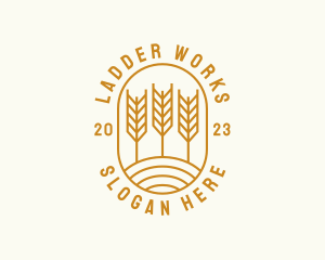 Agriculture Wheat Field logo design